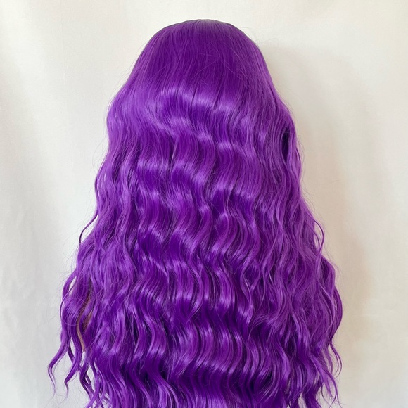 Event Ready 24” Purple Passion Color 13x2.5 Premium Fiber Lace Front Wig - Picture 12 of 13